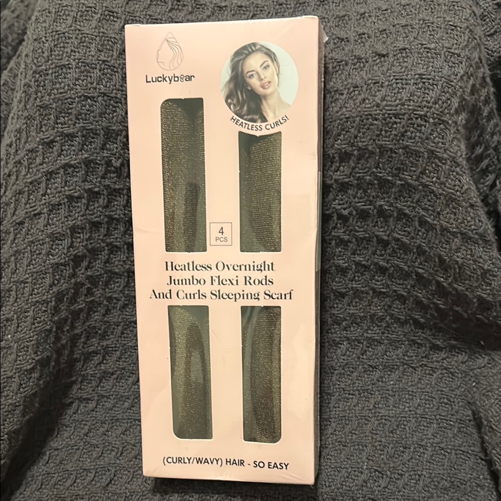 🌞Luckybear Heatless Overnight Jumbo Flexi Rods (4 Rods Total) NEW